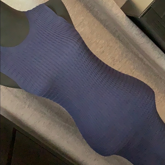 Navy Sleeveless Bodycon Dress - Picture 2 of 9